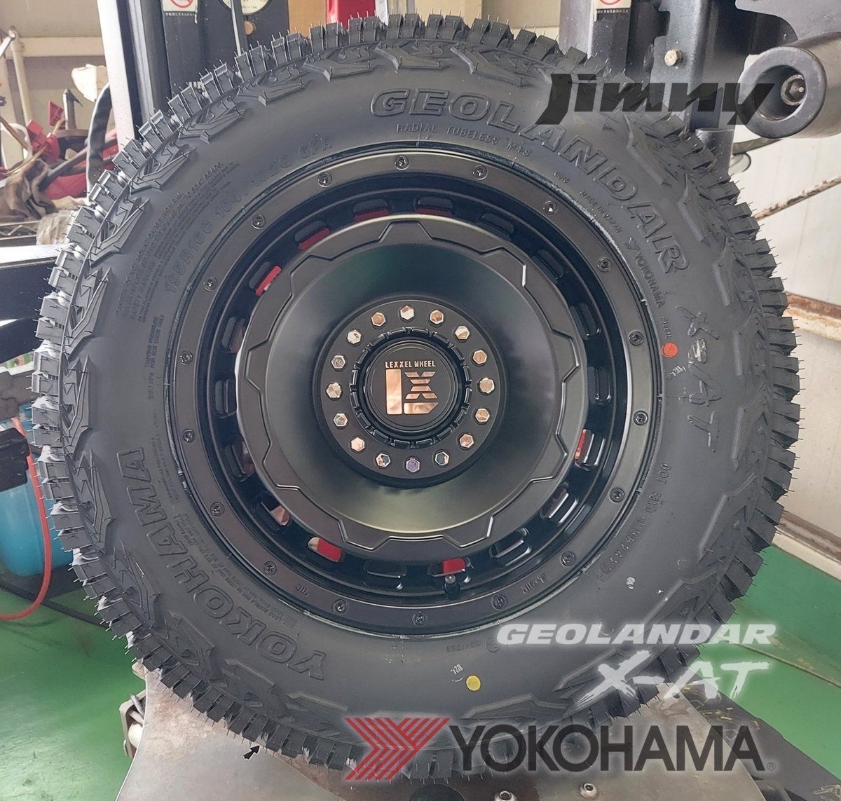 デリカ D5 エクストレイル RAV4 クロスロード チェロキー ヨコハマ ジオランダー X-AT 235/70R16 新品 タイヤホイール 16インチ_画像4