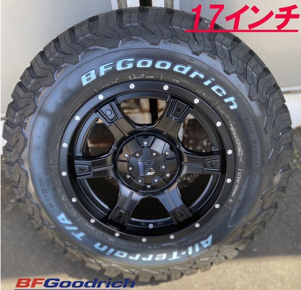 LEXXEL【OUTLAW】ハイラックス サーフ FJ プラド タホ Ｈ3 17インチ BF グッドリッチＡ/Ｔ ホワイトレター 265/70R17 285/70R17_画像7