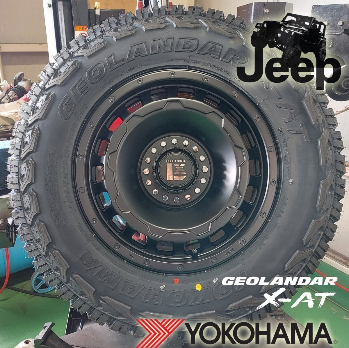 JL JK ラングラー エクスプローラー ヨコハマ ジオランダー X-AT 265/65R17 265/70R17 285/70R17 295/70R17 タイヤホイール17インチ_画像9