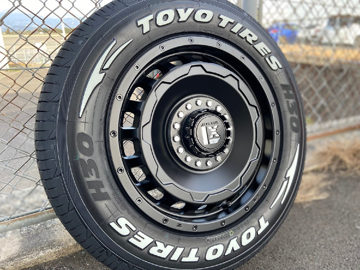 車検対応!! 日産 キャラバン CARAVAN TOYO H30 215/65R16 ホワイトレター タイヤホイールセット LEXXEL SwaGGer 1台分_画像6