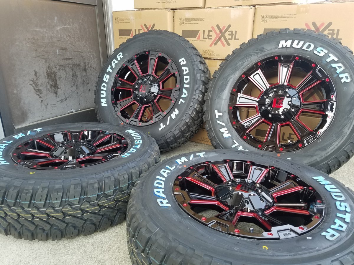 新色 LEXXEL【DeathRock】デリカD5 エクストレイル CHR クロスロード等 16インチ Mudstar Radial MT 225/70R16 215/70R16 215/65R16_画像4