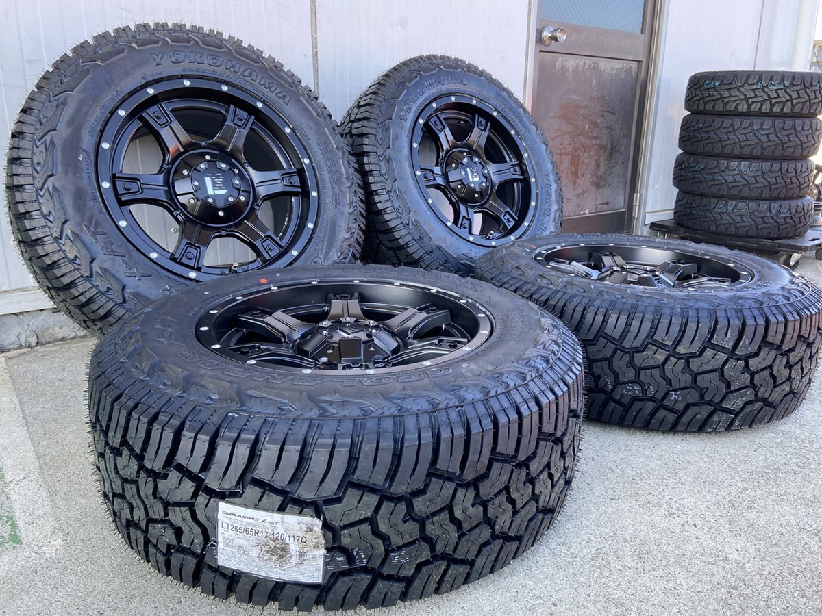 Jeep ラングラー JK JL タイヤホイール 新品4本セット ヨコハマ ジオランダー X-AT 265/70R17 265/65R17 285/70R17 17インチ OutLaw_画像3