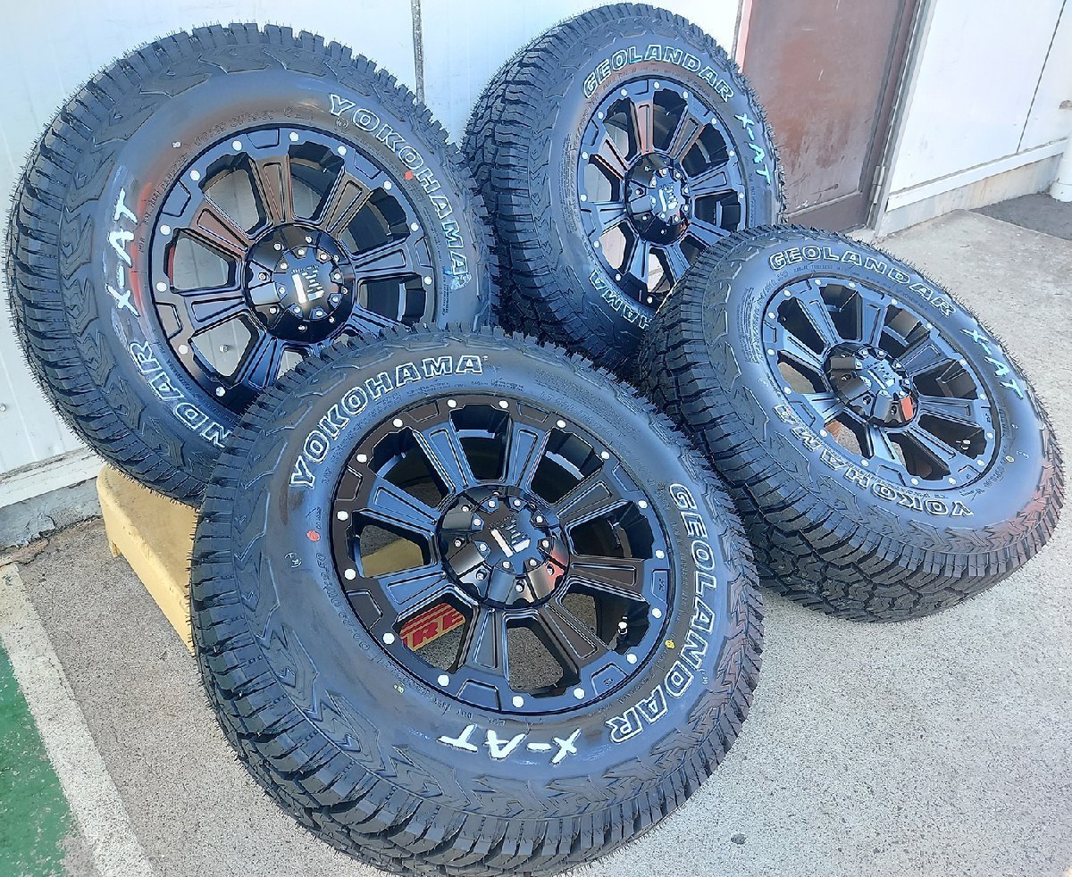 RAV4 デリカD5 エクストレイル アウトランダー CX5 LEXXEL DeathRock ヨコハマ ジオランダー X-AT 235/70R16 タイヤホイール 16インチ_画像2