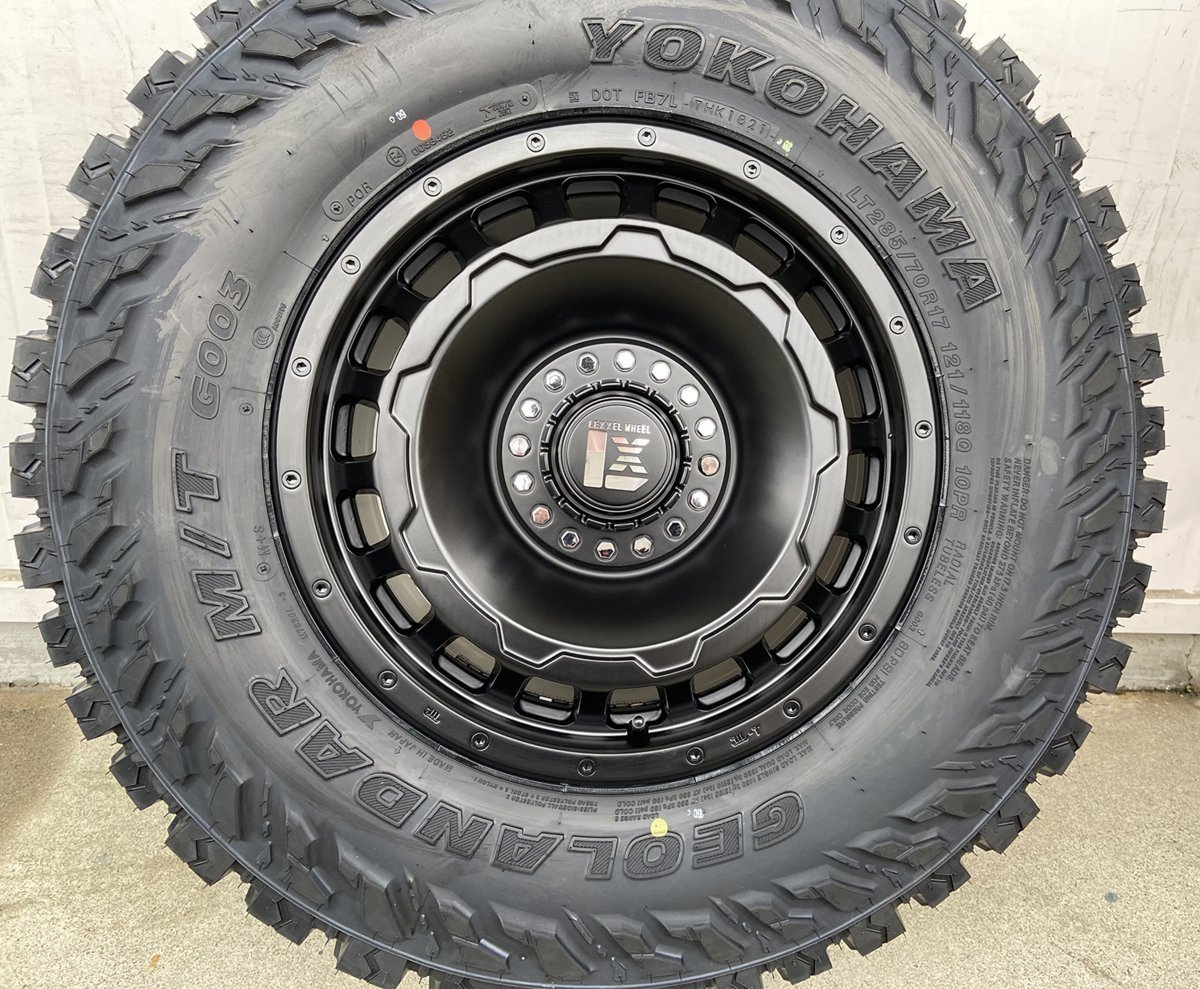 JEEP JL JK ラングラー LEXXEL SwaGGer ヨコハマ ジオランダー MT G003 265/70R17 285/70R17 タイヤホイール17インチ_画像10