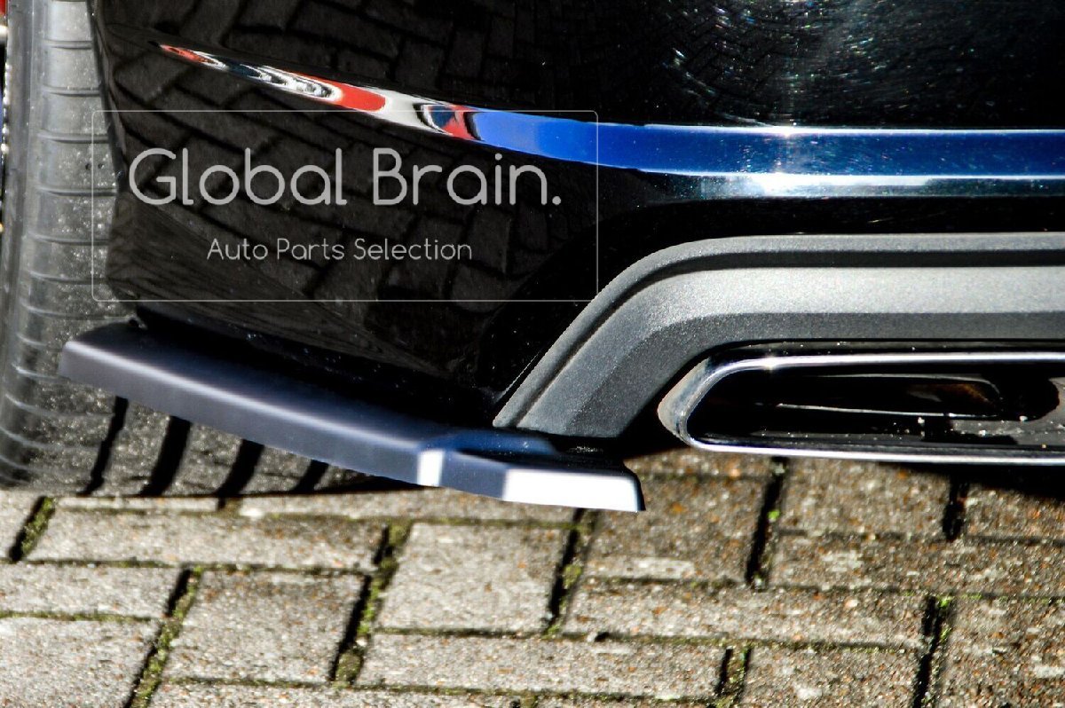 新作販売 アウディ A7 4G 後期 標準 リア サイド スプリッター スパッツ スポイラー バンパー アンダー フラップ 