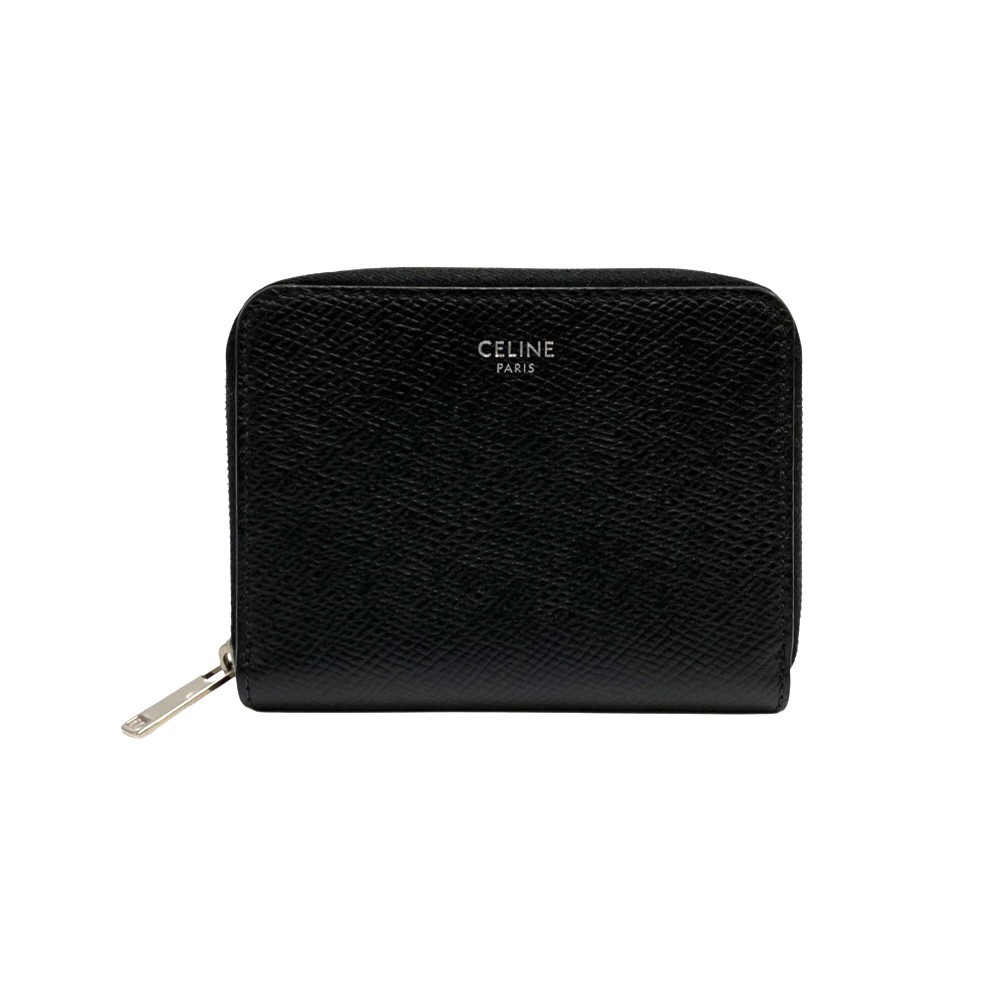 希少 極 美品 保存箱 袋付き CELINE セリーヌ ロゴ レザー 本革
