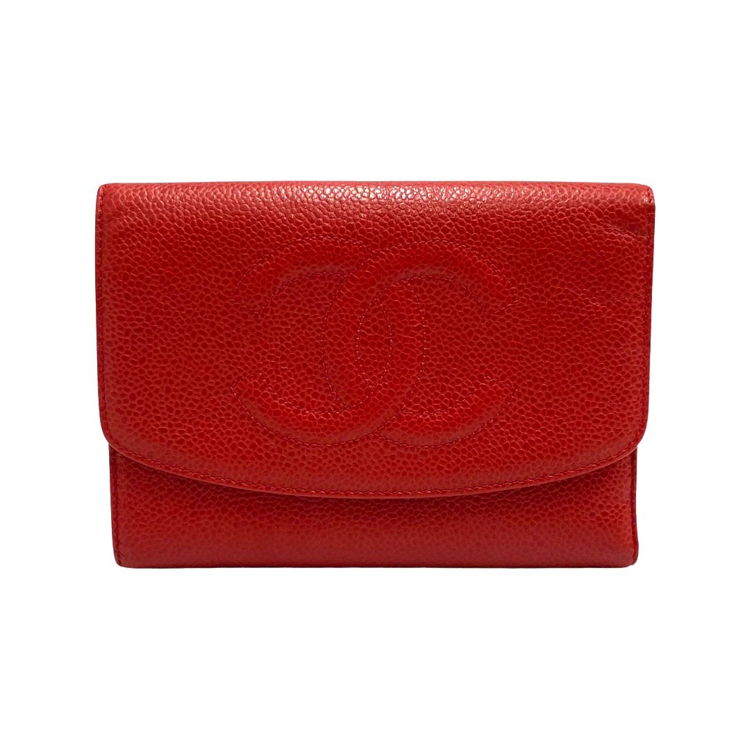 極 美品 シール有 5番台 CHANEL シャネル ココマーク キャビアスキン