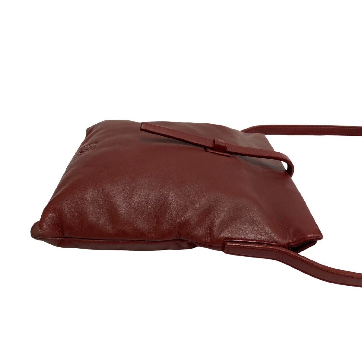 極 美品 保存袋付 LOEWE ロエベ ヴィンテージ アナグラム ロゴ ナッパ