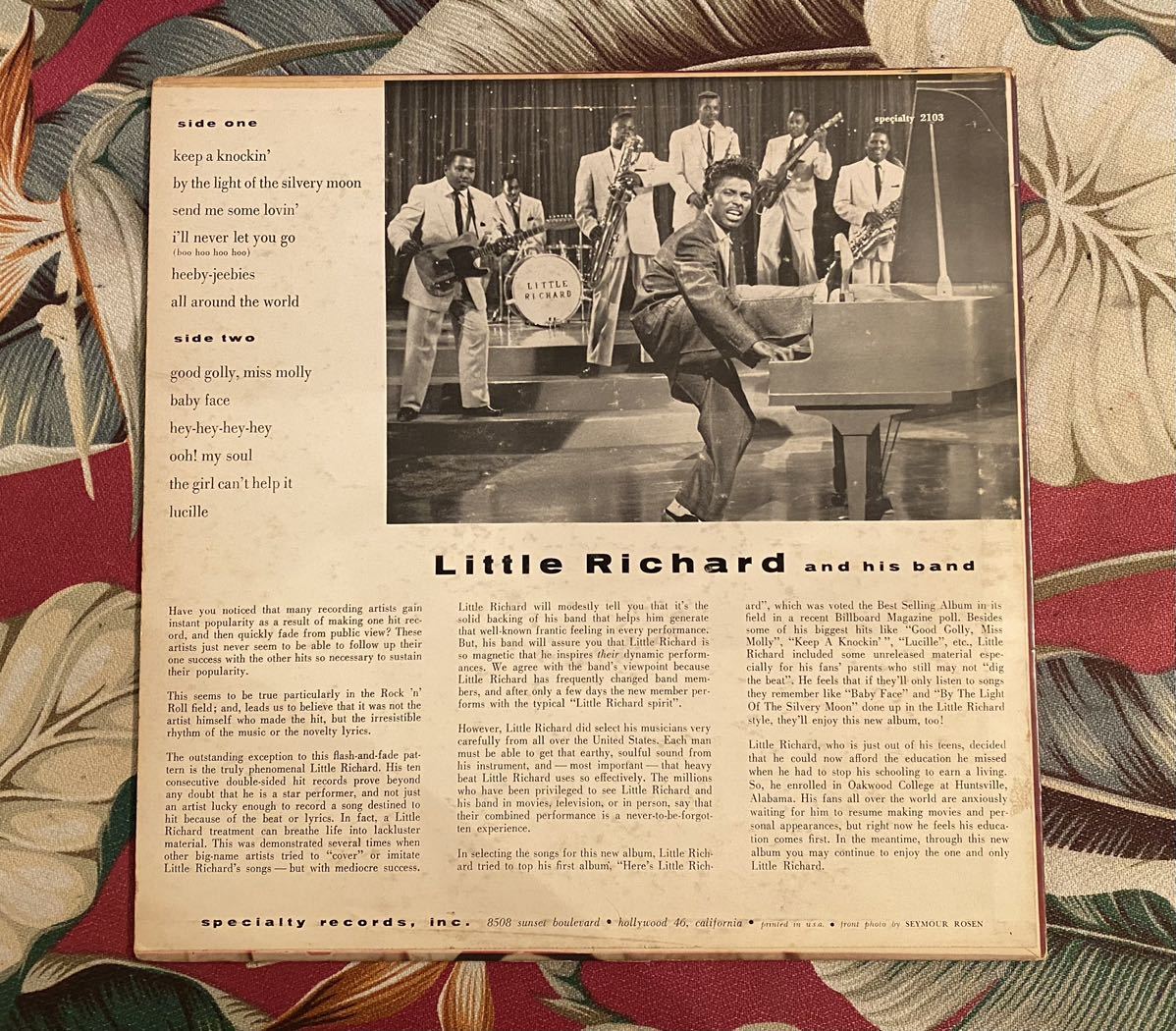 Little Richard 1958 US Original Stereo LP Specialty SP-2103 .. ロックンロール ロカビリー_画像2