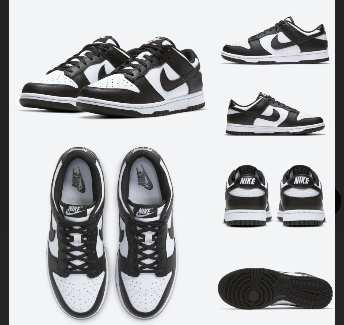 26 NIKE DUNK LOW PANDA BLACK WHITE ナイキ ダンク ロー パンダ_画像1