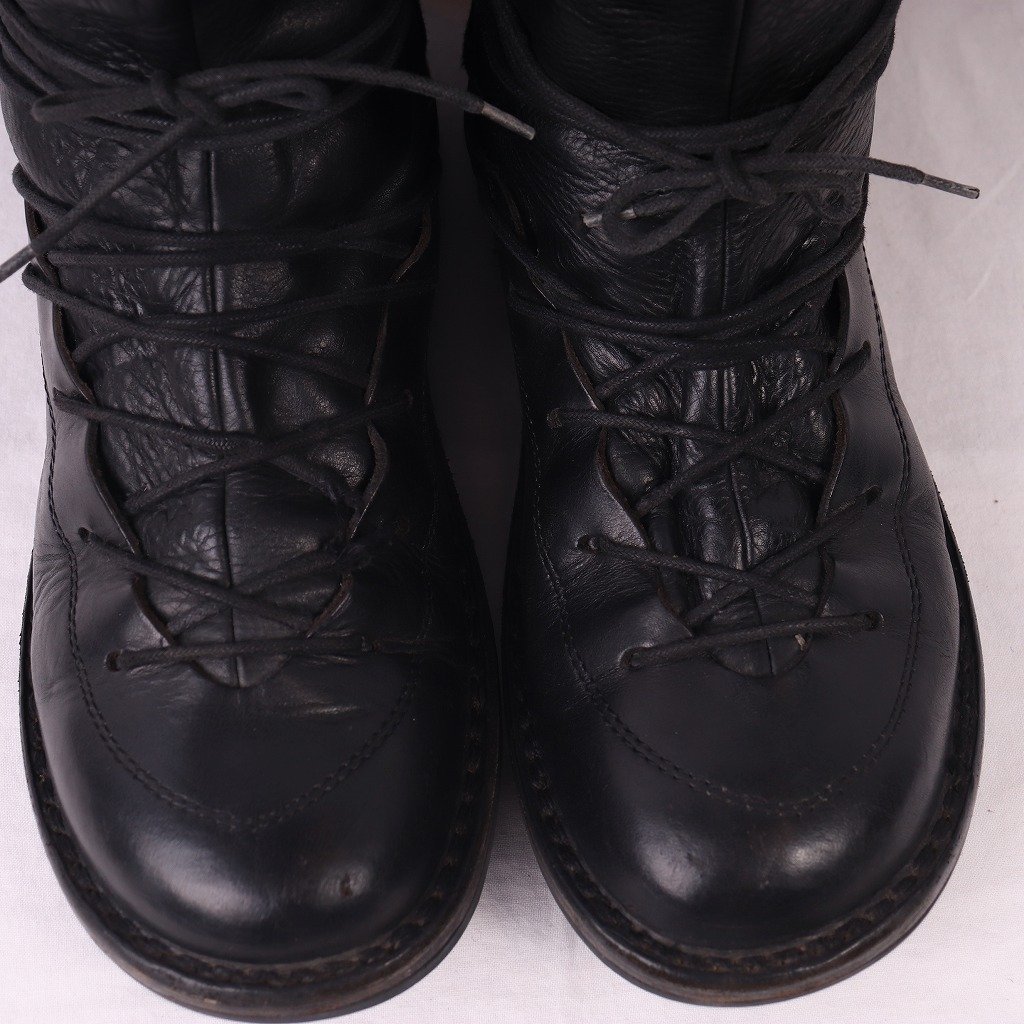  Trippen 39 / полный размер 25.0cm-25.5cm ранг U chip дизайн кожа обувь чёрный натуральная кожа ботинки женский мужской trippen б/у одежда bk1865