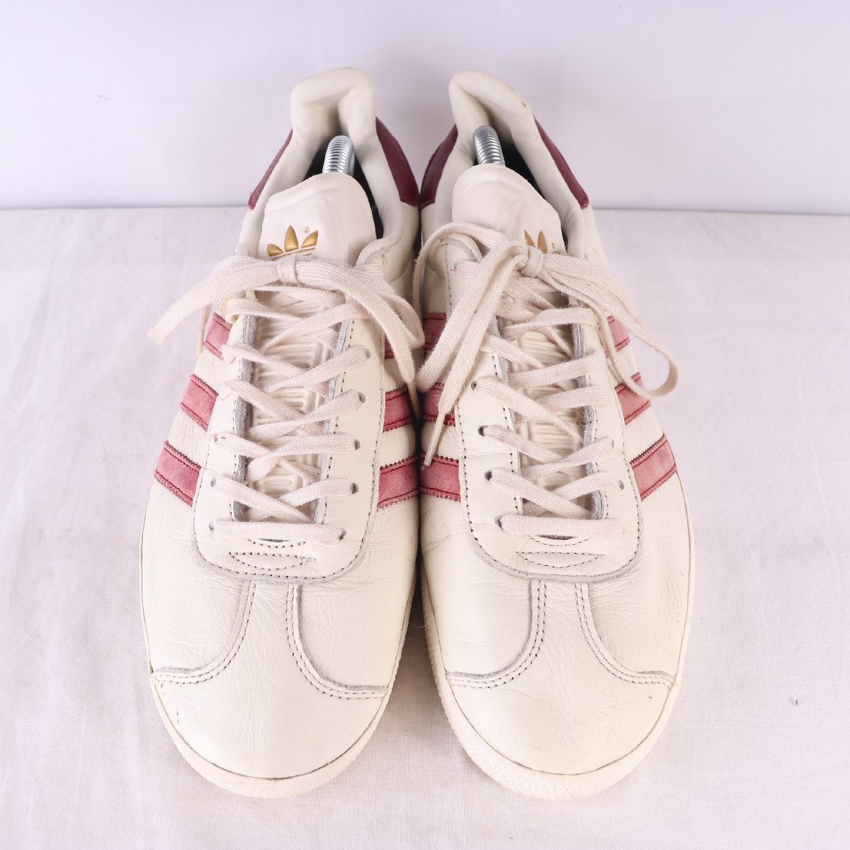 GAZELLE 26.5cm adidas アディダス スニーカー 中古 白 古着 ホワイト