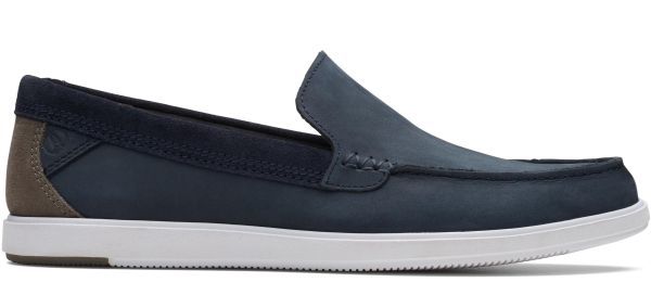 送料無料 CLARKS 29cm スニーカー 軽量 ネイビー ヌバック レザー カジュアル スリッポン ビジネス サンダル ブーツ マウンテン XXX38_画像2