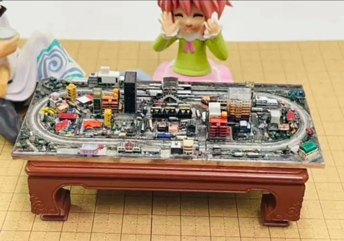 ミニチュア★Nゲージより小★ミニミニ鉄道模型★1/64より小★フィギュアに ミニチュア☆Nゲージより小☆1/64より小☆リーメントに