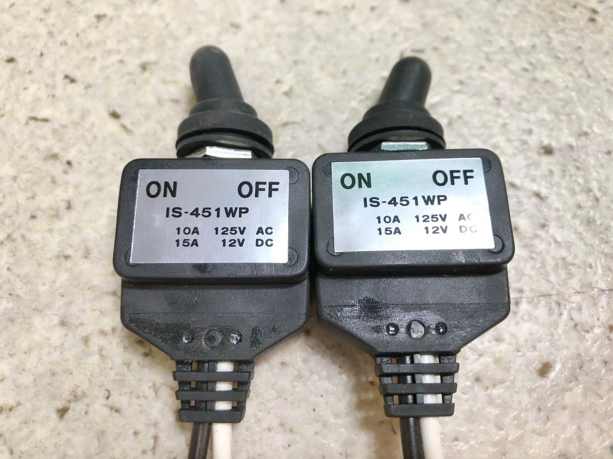  wistaria .j909..i is la# waterproof toggle switch [IS-451WP] toggle switch DC12V/DC24V total length 230mm ON/OFF switch *7 pcs set 
