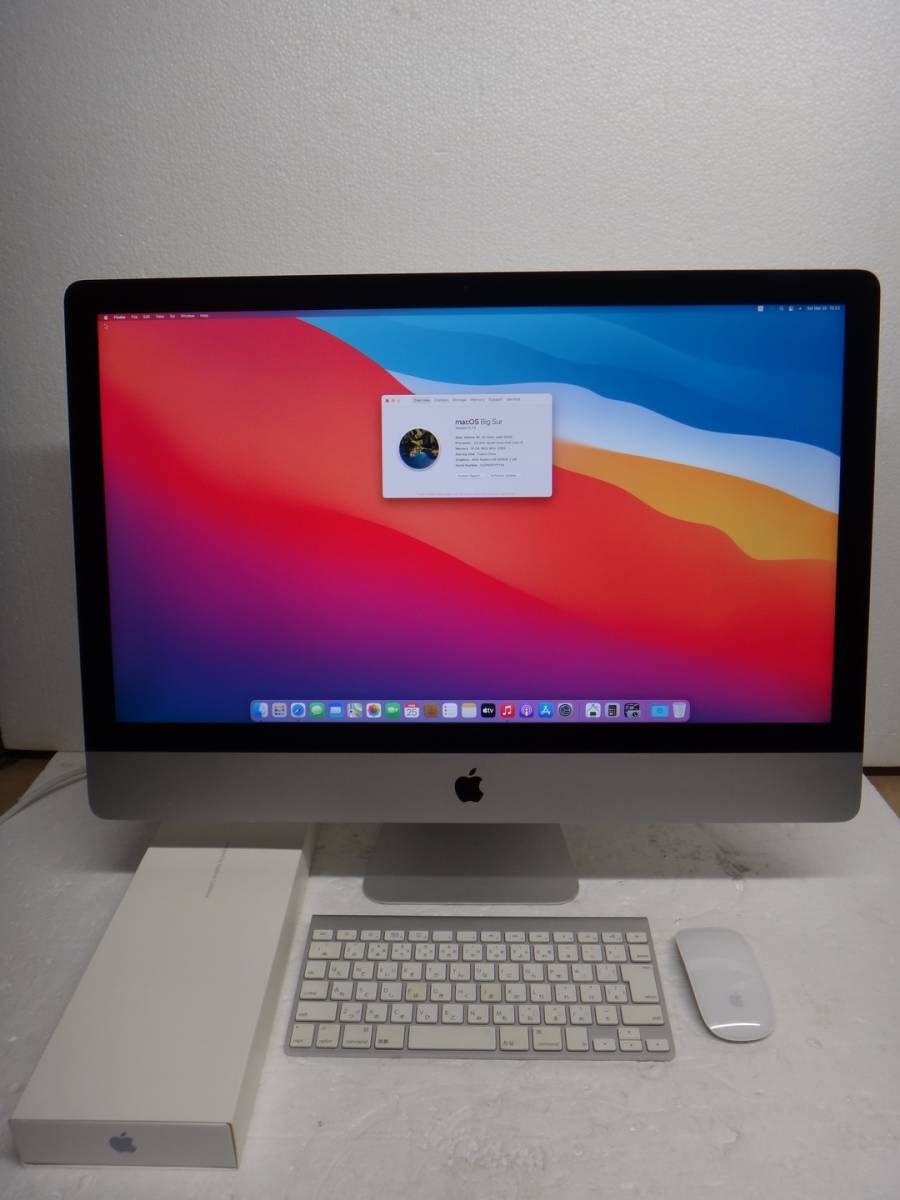 【動作確認済】APPLE (アップル) 27インチ iMac Retina 5Kディスプレイ (Core i5 3.5 GHz/16 GB/1TB Fusion Drive)A1419 Late 2014