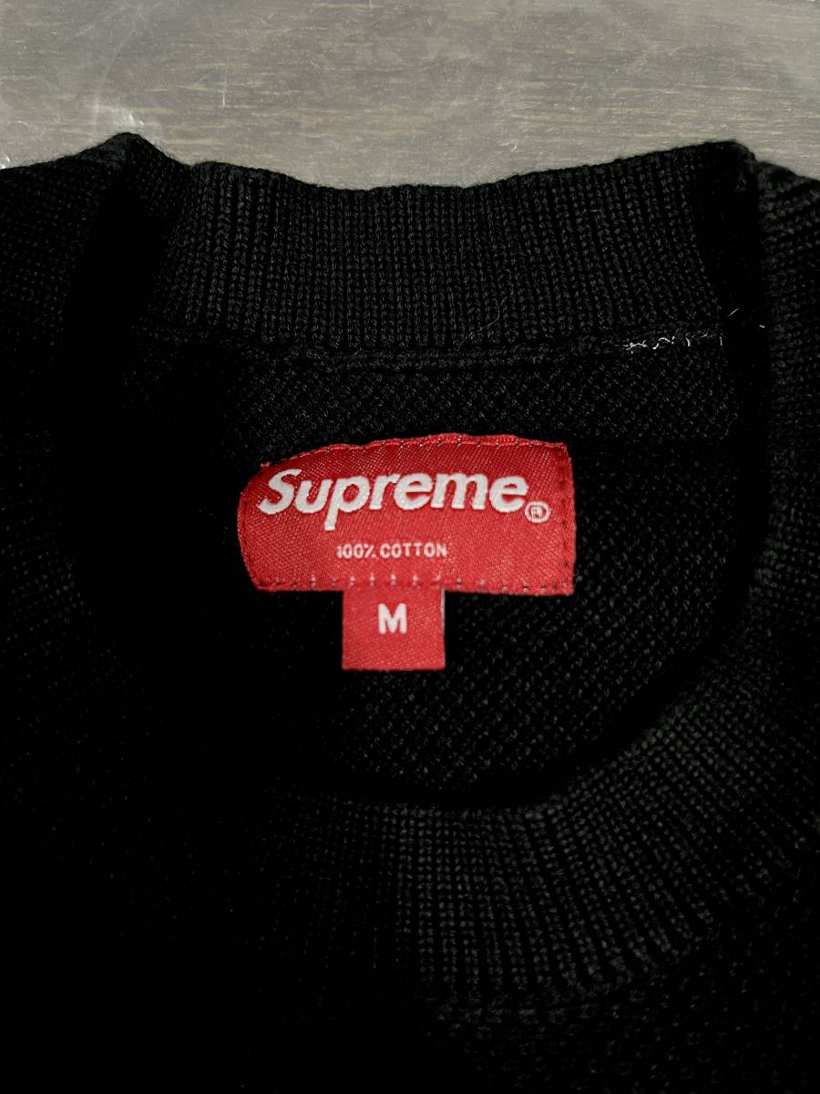 【国内正規本物新品】2018 Fall/Winter　Supreme Pique Crewneck Mサイズ　セーター/ニット_画像3