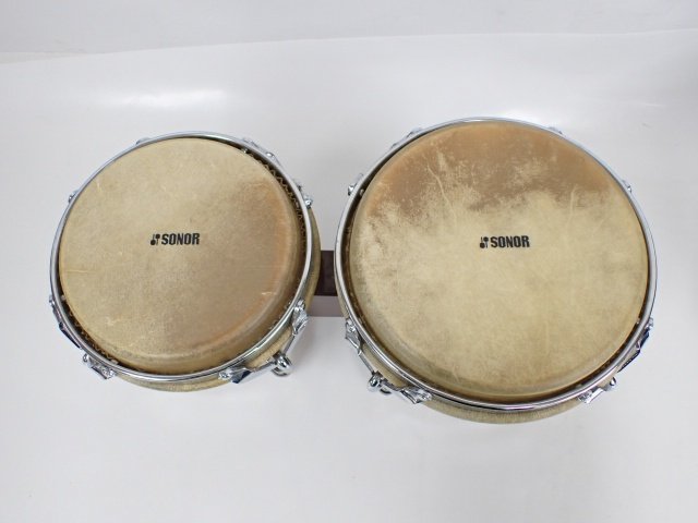 【良品】SONOR Latino ラティーノ シリーズ ボンゴ 7インチ/8.5インチ ソナー プロテクションラケットケース付き △ 69CE9-6の画像4