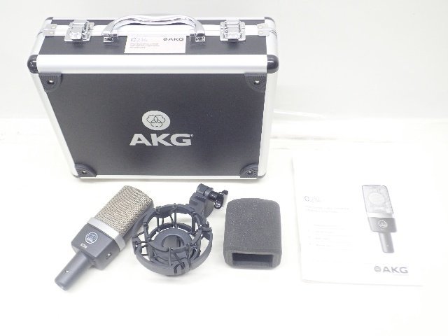 AKG アーカーゲー C214 コンデンサーマイク ショックマウント付 美品 | www.yazilibilgi.com