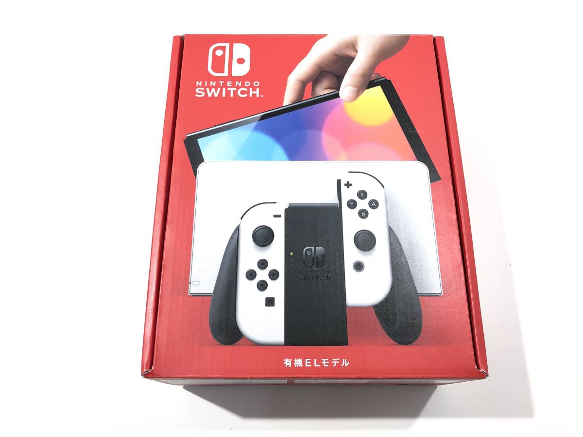 1円スタート 中古品 店舗印有り switch本体 有機ELモデル ニンテンドー スイッチ本体 Nintendo Switch 任天堂 ホワイト ⑬