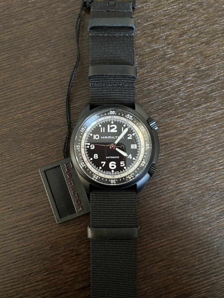 12万!新品.未使用 箱あり◇ハミルトン ◇HAMILTON ◇カーキパイロット