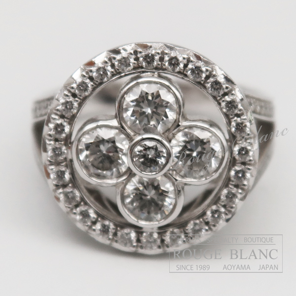  Louis Vuitton кольцо балка gbro Sam GM белое золото × бриллиант #49(9 номер ) Vuitton кольцо 