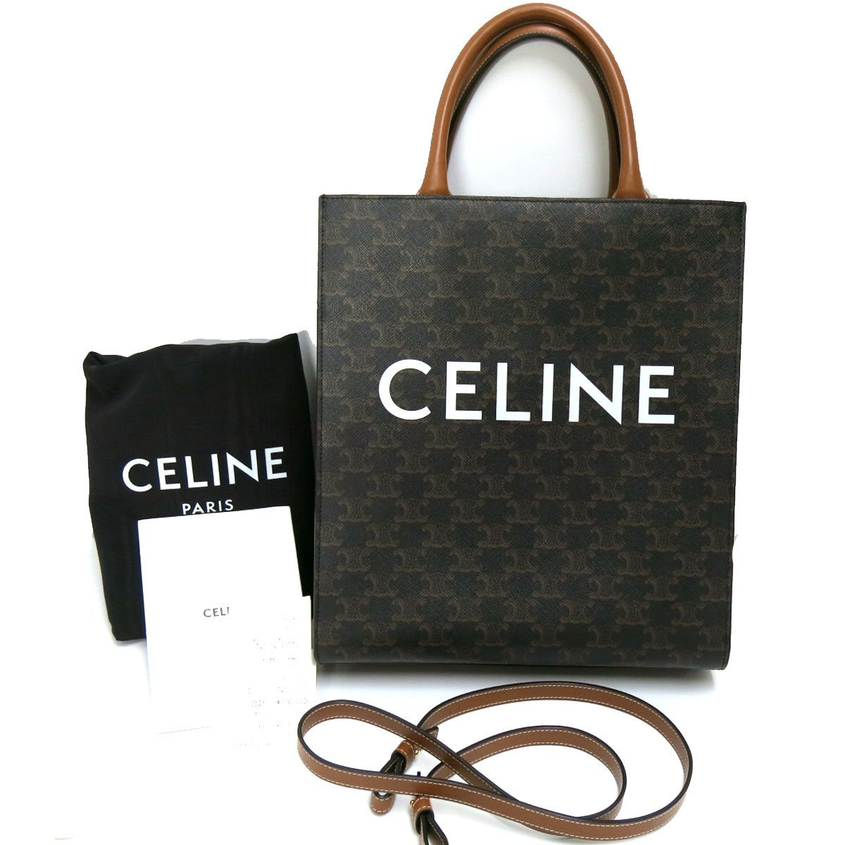 CELINE トリオンフ キャンバス スモール バーティカル カバ 定価