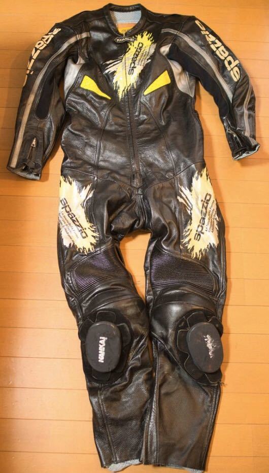 美品 革ツナギ レーシングスーツ コミネ KOMINE サイズM相当-