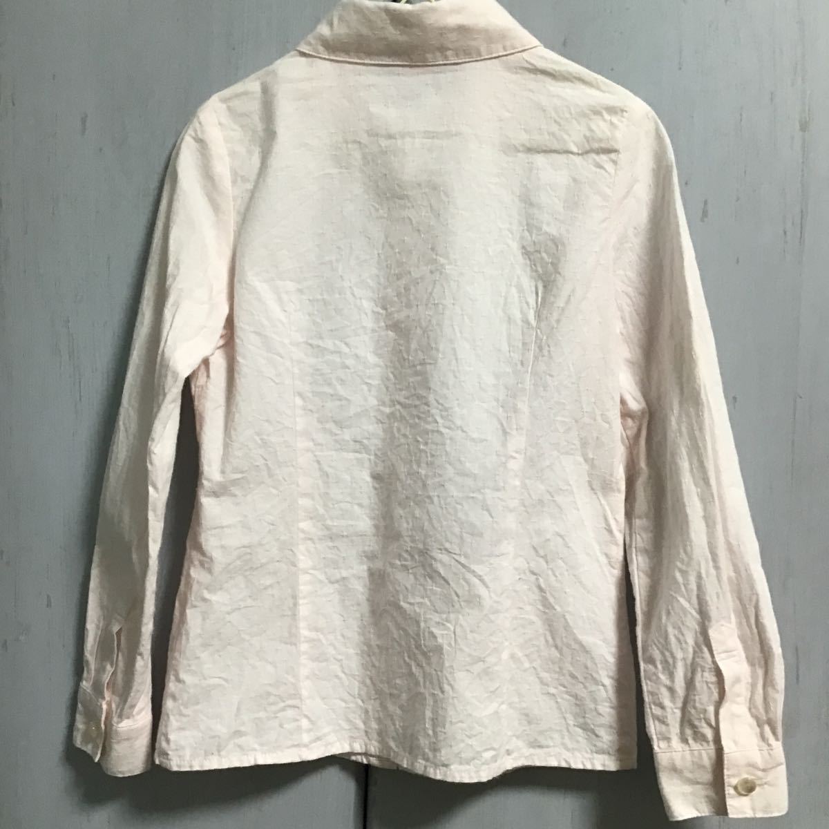 used child clothes [ Barbie 140 centimeter long sleeve blouse ] light pink color / Barbie / on goods . possible love appear . Western-style clothes. cooler,air conditioner measures also 