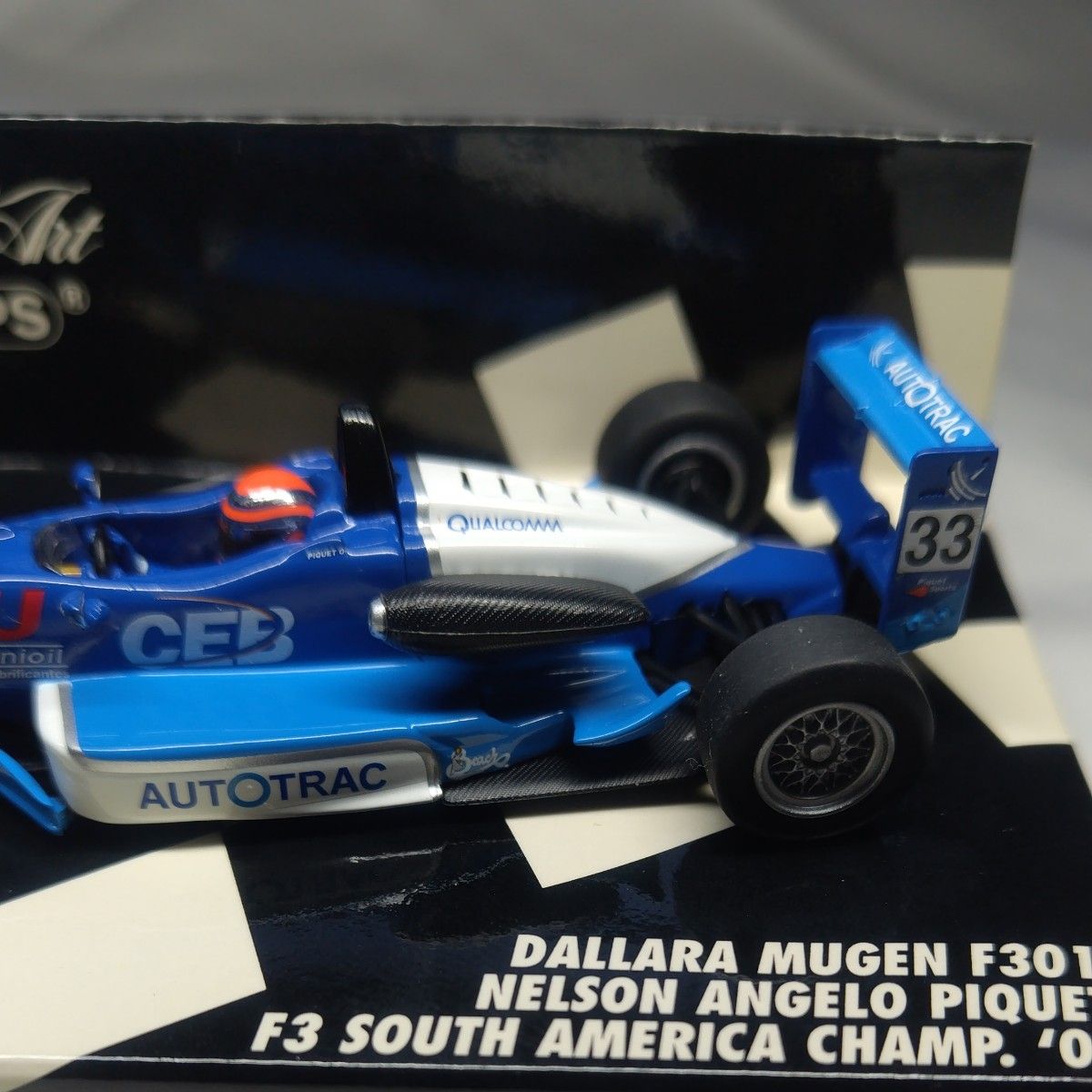 ミニカー 1/43 ミニチャンプス  DALLARA MUGEN F301NELSON ANGELO PIQUET F3 2002