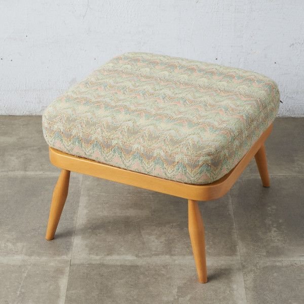 IZ66013C☆レア ercol アーコール 英国 ヴィンテージ オットマン