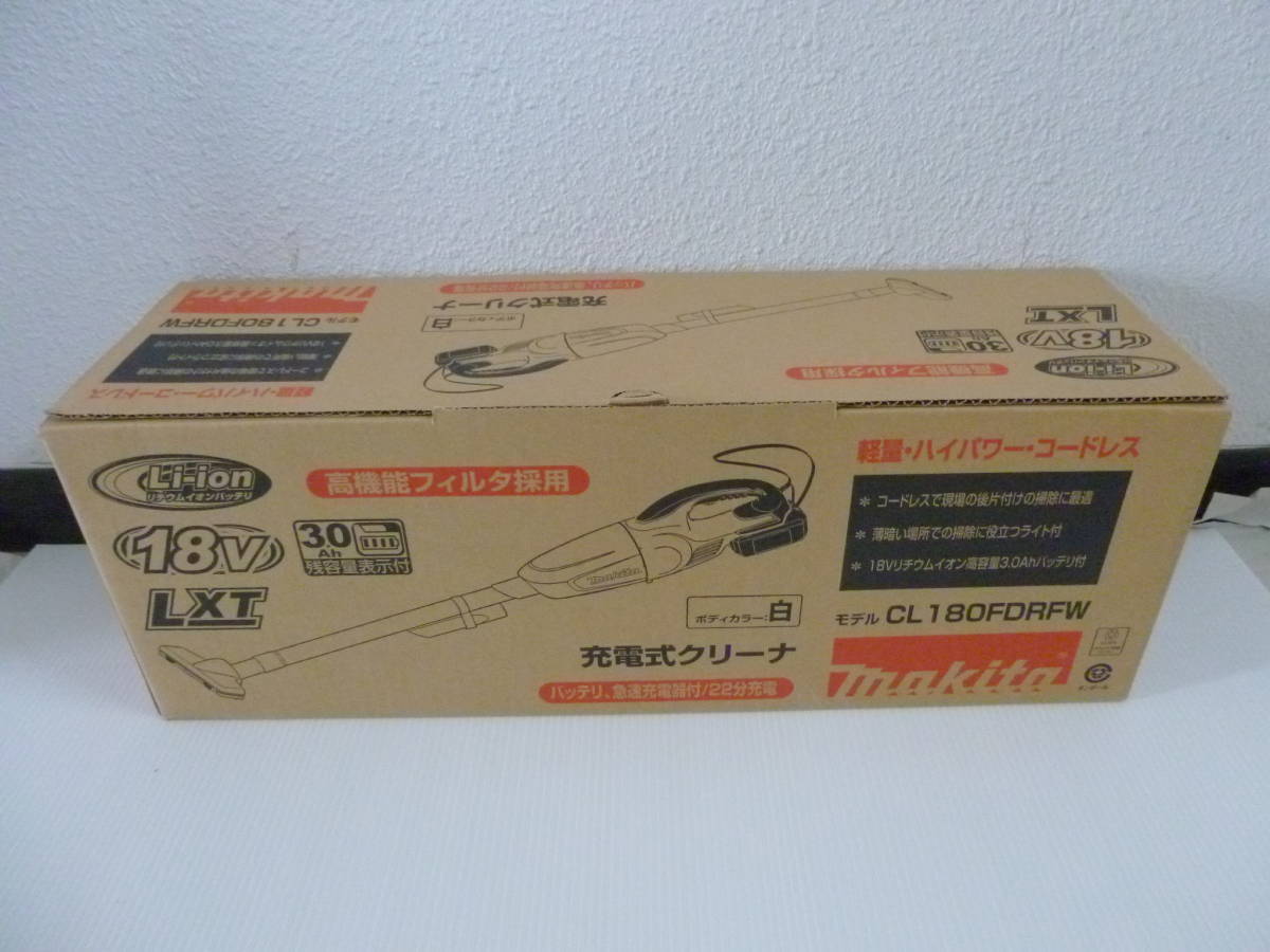 がけており 54991◇新品 makita/マキタ 充電式クリーナ CL180FDRFW