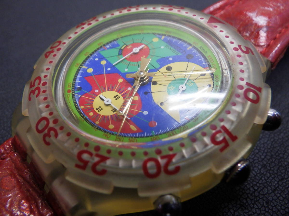 Swatch Swatch Aquachrono quarts unisex wristwatch 