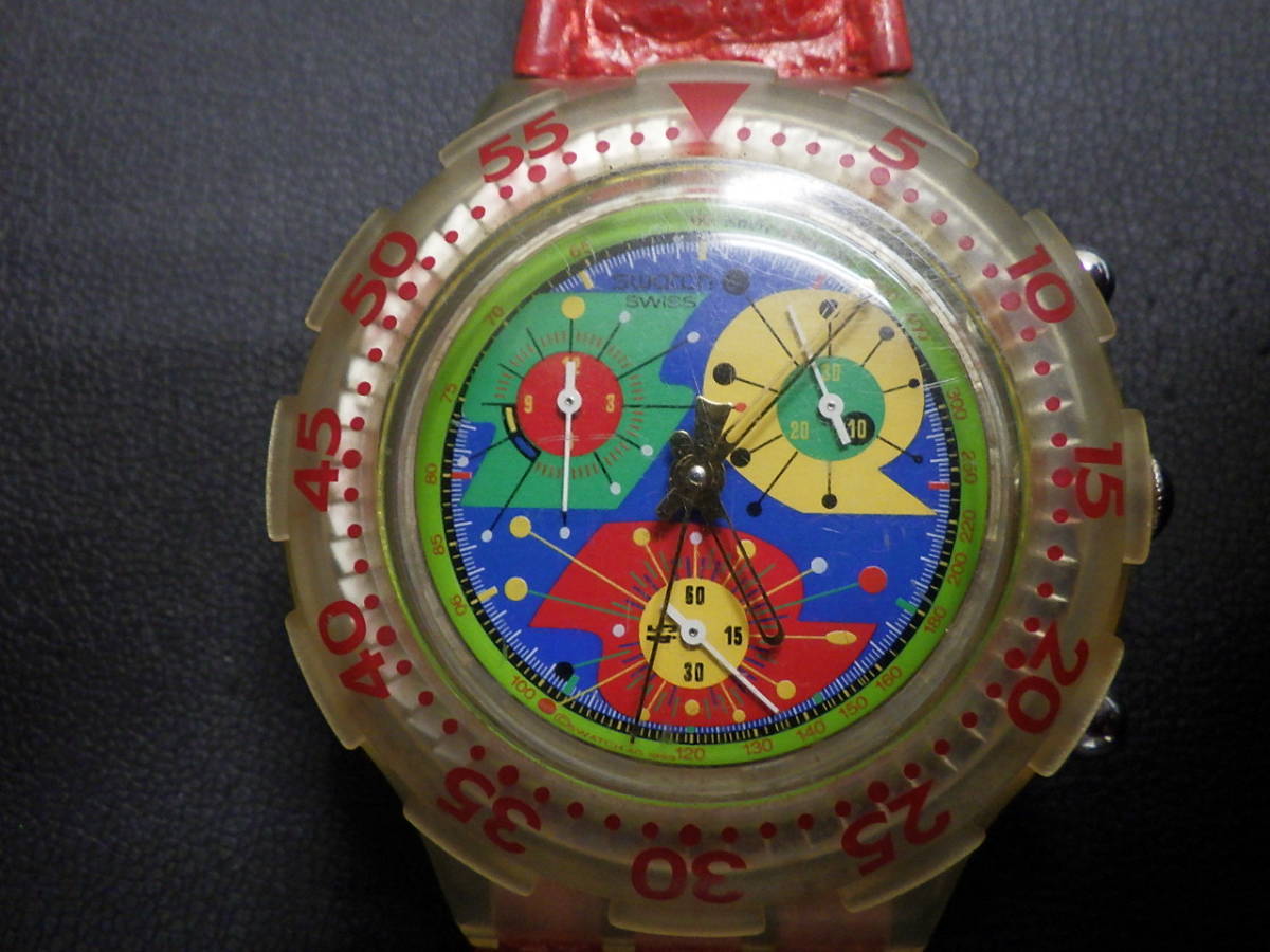 Swatch Swatch Aquachrono quarts unisex wristwatch 