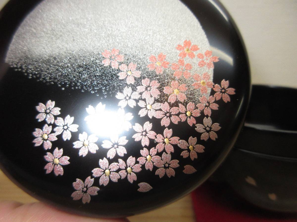新作入荷!!】 送料込【逢絢亭】茶道具 棗 平棗 山中塗 押楓絵 真塗