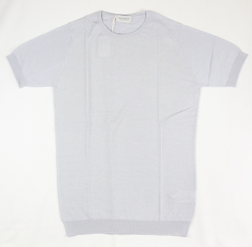 新品 John Smedley　ジョンスメドレー 最高級シーアイランドコットン・メリノウール　 Sサイズ 　PEBBLE GREY_画像1