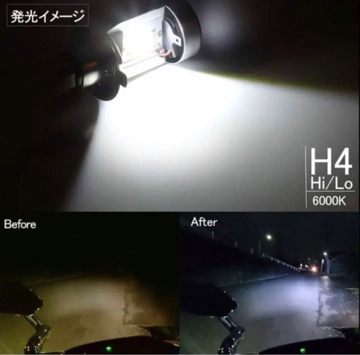 motorcycle LED Headlight 12v