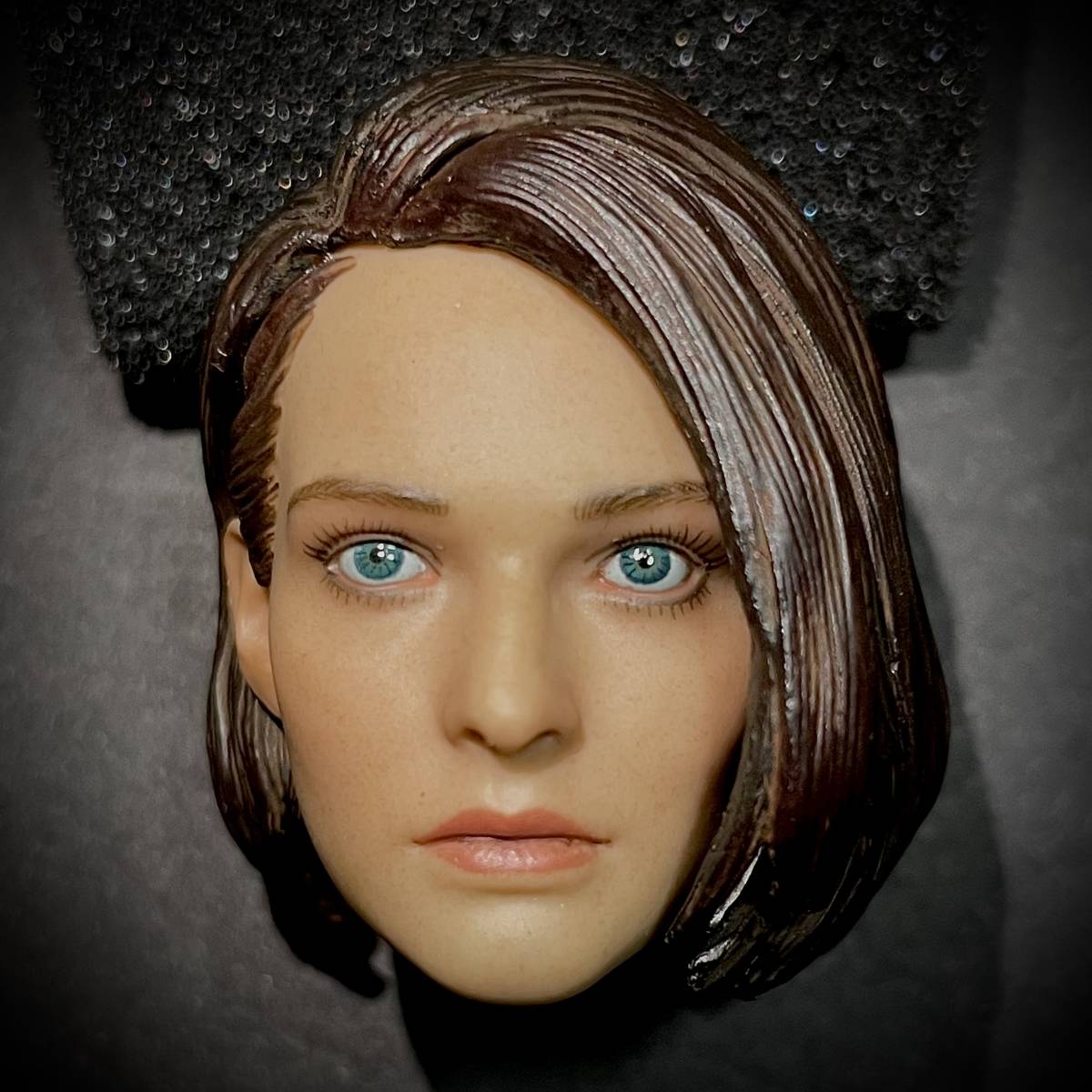 【値上げ予定】 DAFTOYS製 模型 1/6 スケール フィギュア用 部品 美人 美女 女性 ヘッド 頭 頭部 コネクター付き (未使用の画像3