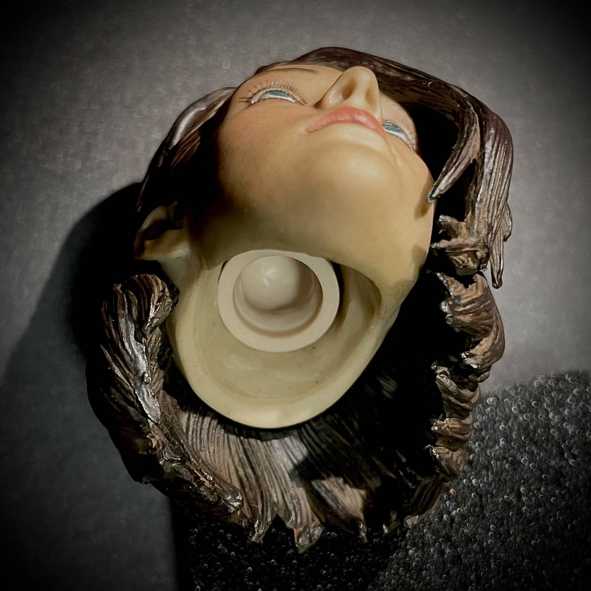 【値上げ予定】 DAFTOYS製 模型 1/6 スケール フィギュア用 部品 美人 美女 女性 ヘッド 頭 頭部 コネクター付き (未使用の画像6