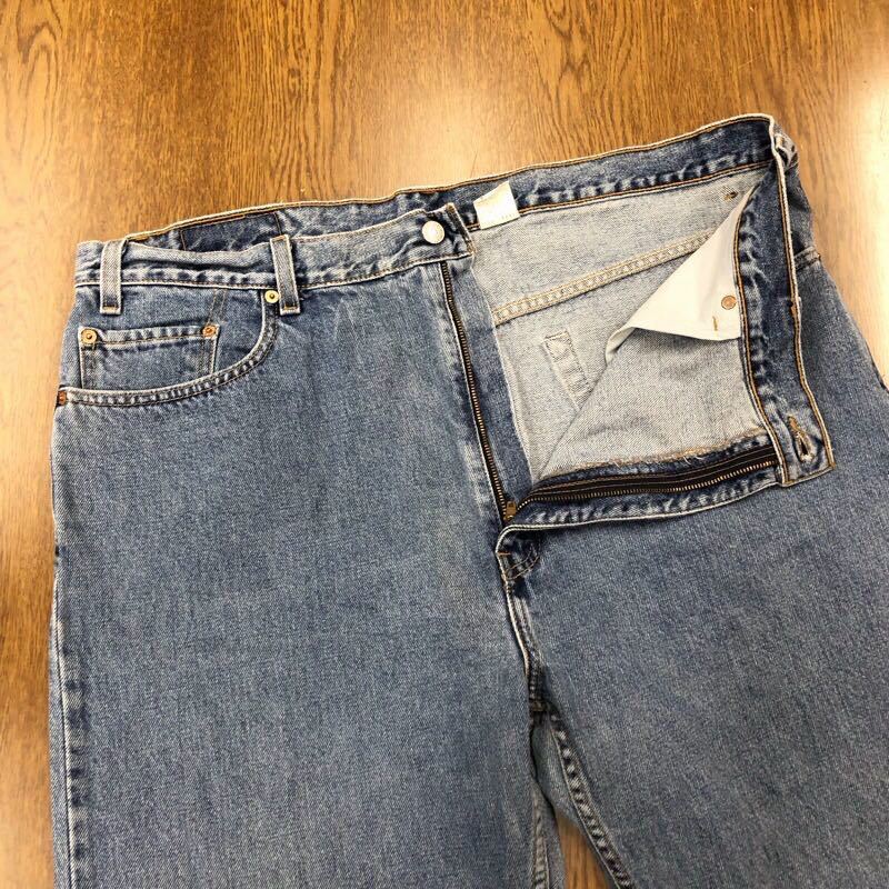 [EC252]Levi\'s 505 W42 L32 large size big size jeans ji- bread Denim pants men's brand old clothes Levi's 505 free shipping 
