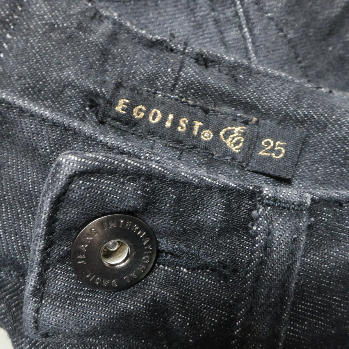 EGOIST Egoist * супер Mini черный Denim low талия hot брюки размер 25 оттенок черного *b7230