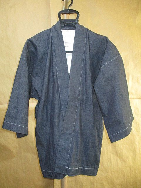 VISVIM 21SS 0121105006006 SS HAPPI UNWASHED 8oz 法被 デニム シャツ