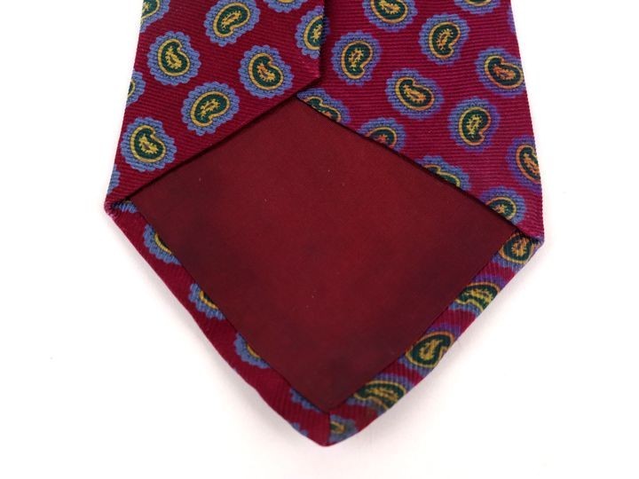  Polo Ralph Lauren peiz Lee pattern high class silk America brand necktie men's bordeaux Polo Ralph Lauren