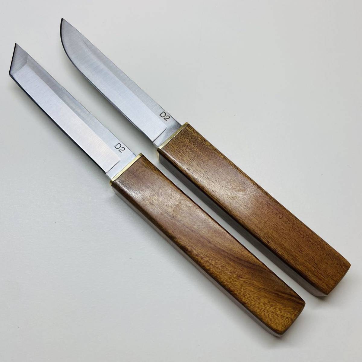 アウトドア用 高級木ナイフ 和式双刀 伝統工芸 D2鋼刃 超高品質 キャンプ 釣り 登山 携帯 259g_画像4
