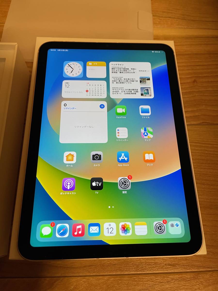 超 保証残あり iPad mini 6 Wi-Fi + Cellular 256GB ピンク SIMフリー