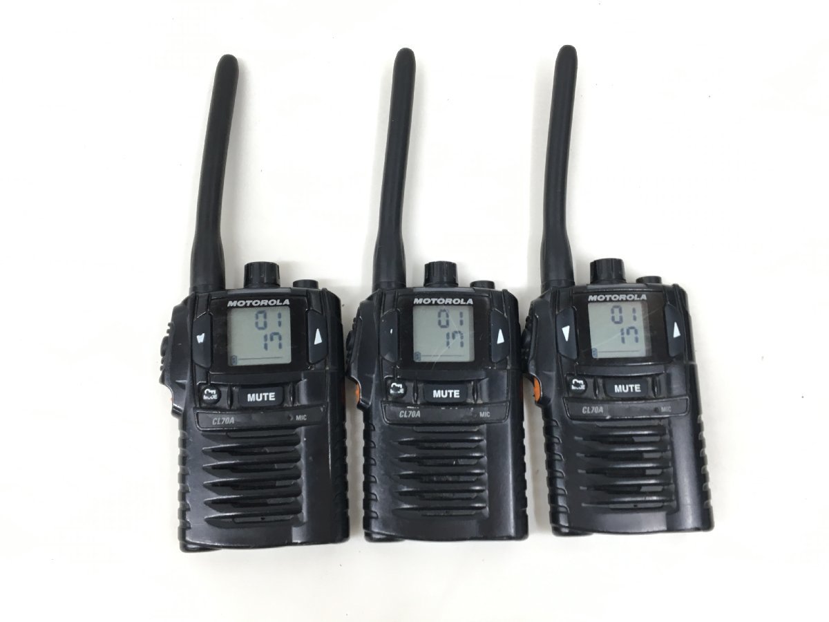 MOTOROLA 特定小電力トランシーバー CL70A 台セット 無線機 - 通販