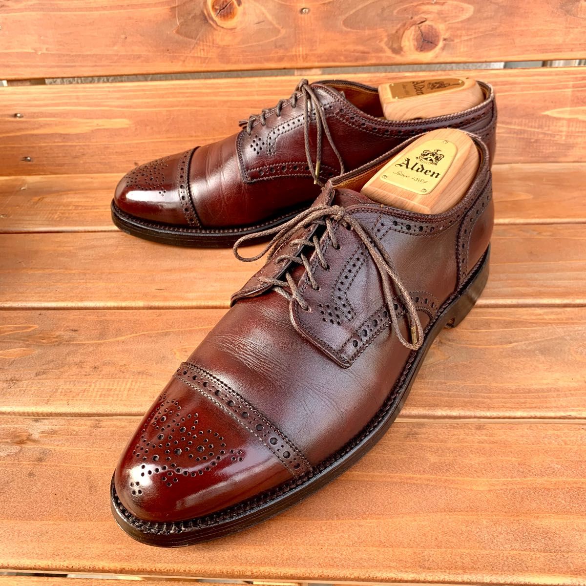 美品 希少モデル《ALDEN》958カーフ 元箱付属 7 5Dアバディーン 美品 希少モデル《ALDEN》958カーフ 元箱付属 7 5Dアバディーン