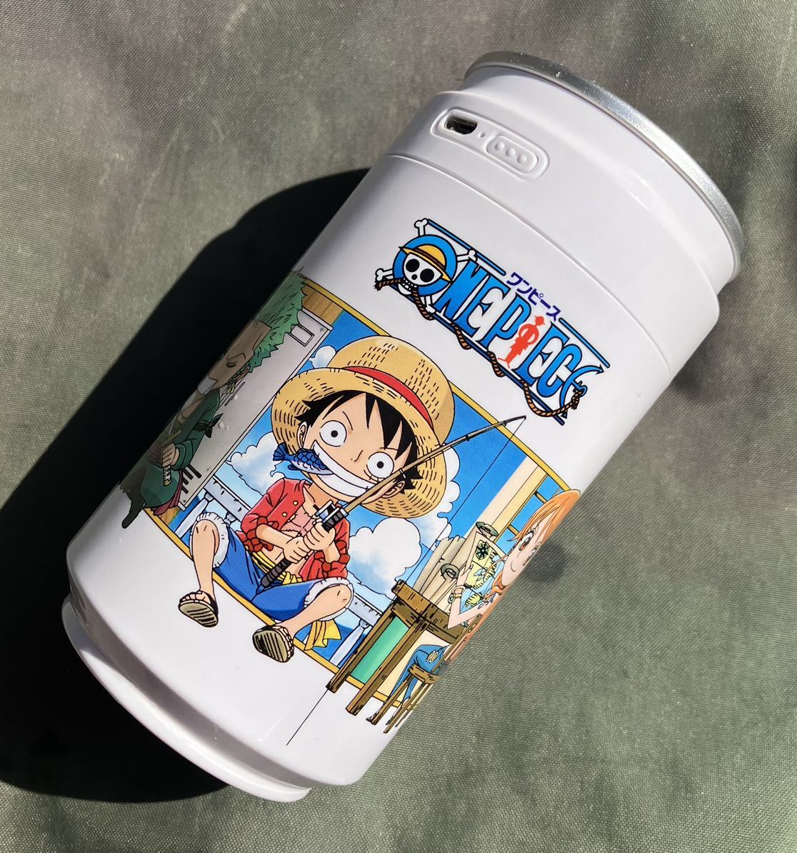 glico プリッツ　ノベルティ　ワンピース　缶型　卓上加湿器　MA854 本体のみ　ジャンク品　送料無料_画像1