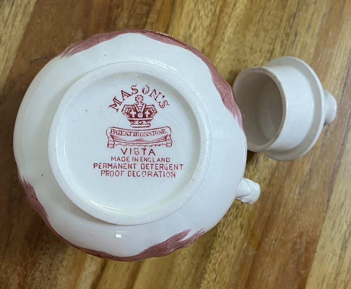 英国製 MASON VISTA vintage teapot メイスン ヴィンテージ ティーポット 送料無料の画像4