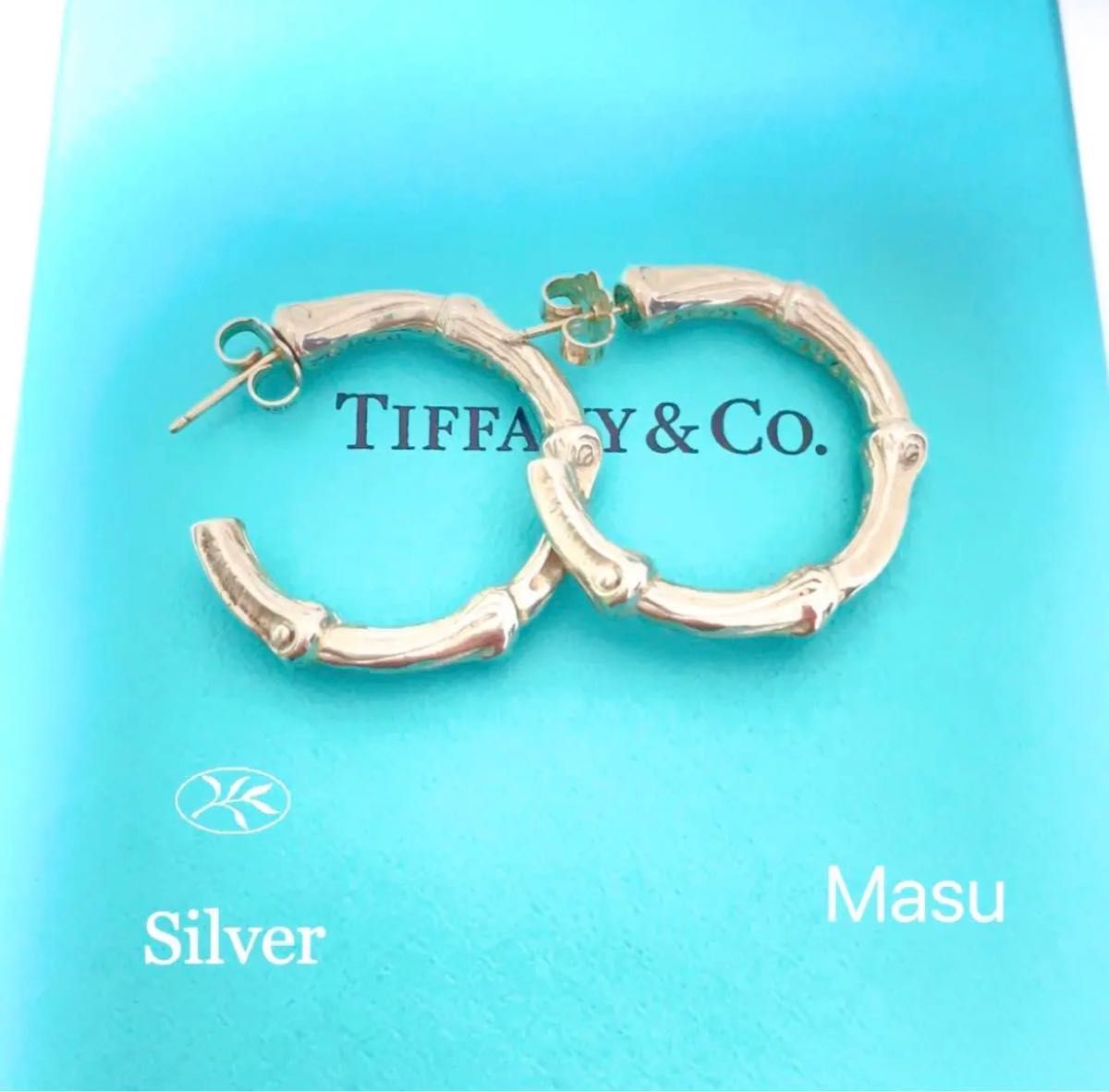 競売 希少廃盤TIFFANY&Co. ティファニーバンブーピアスラージサイズ